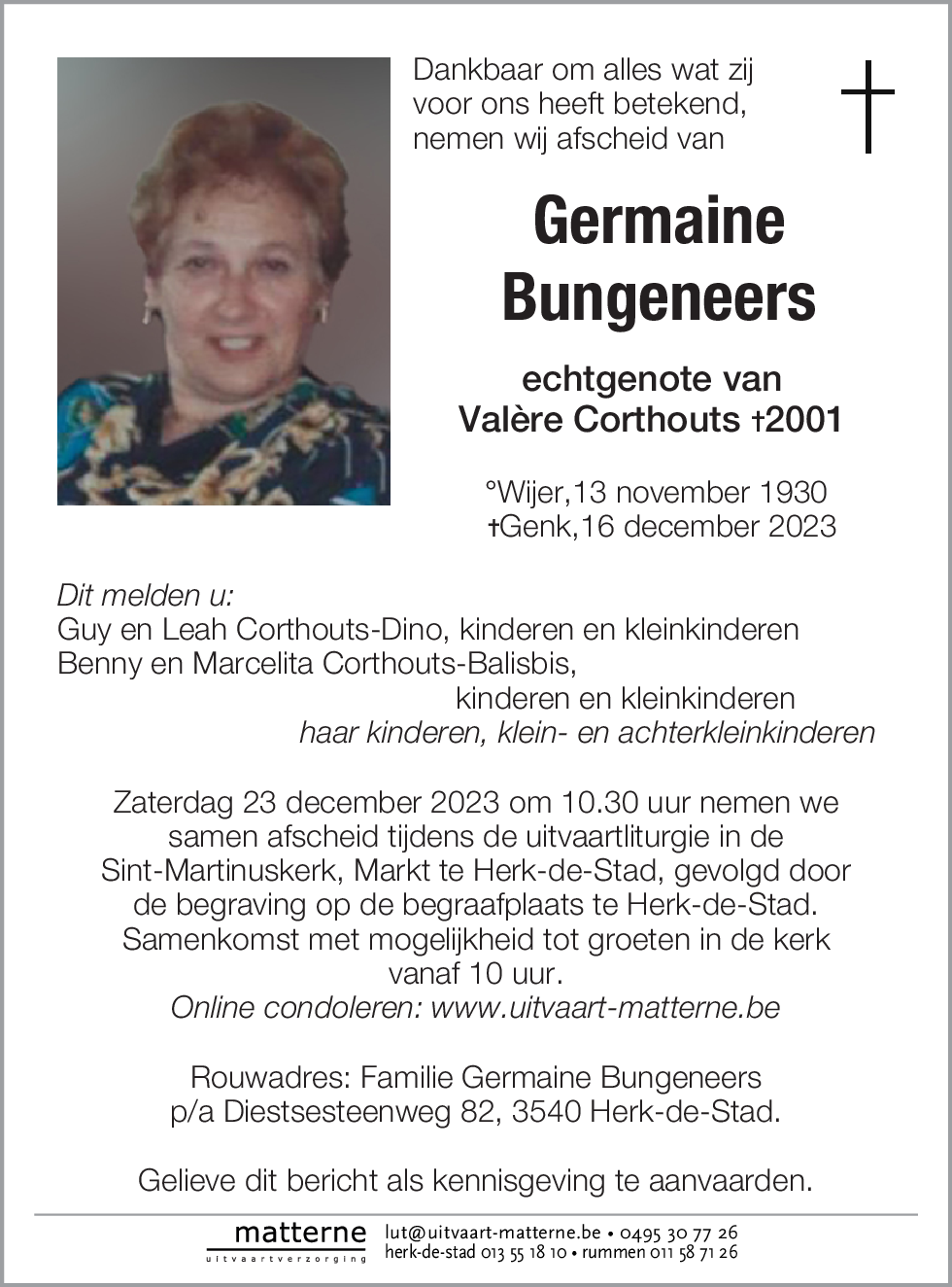 Germaine Bungeneers