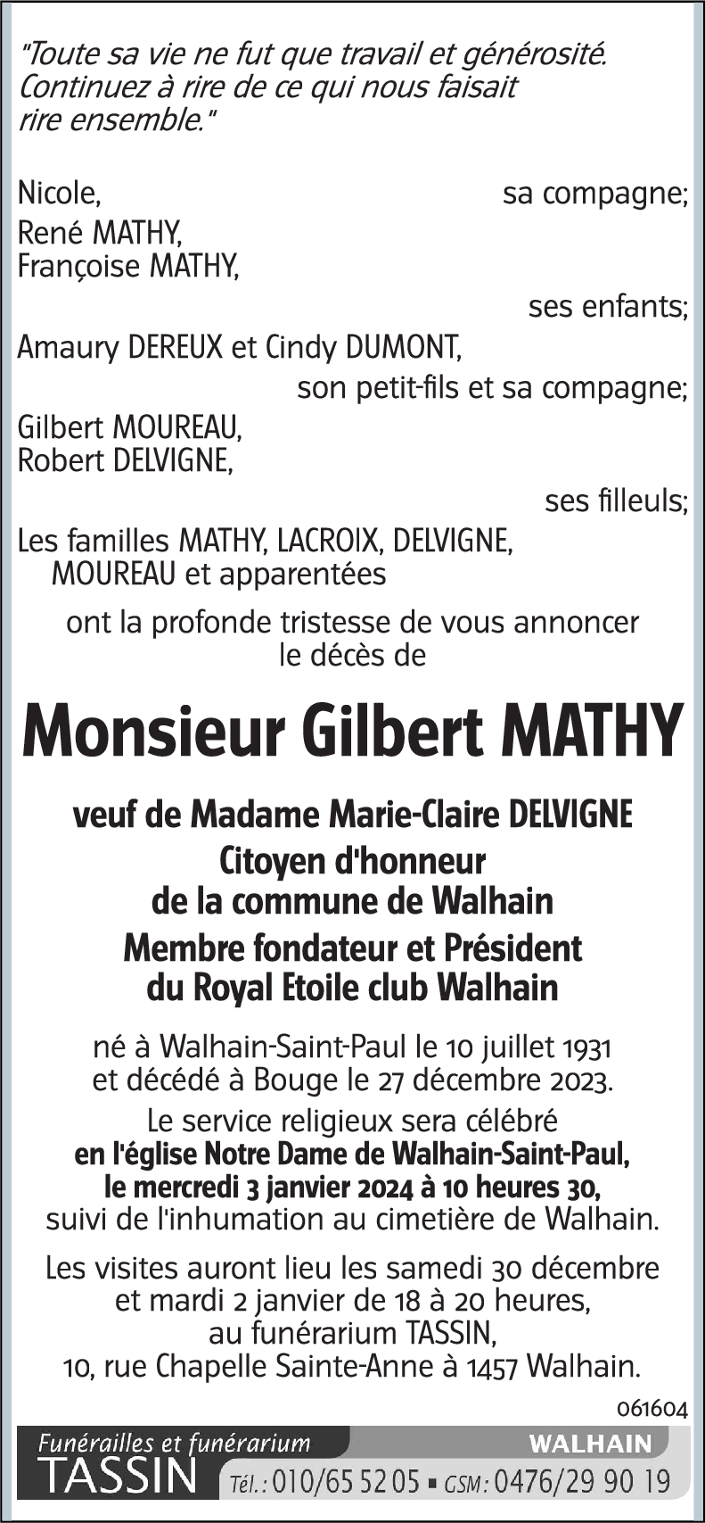 Gilbert Mathy