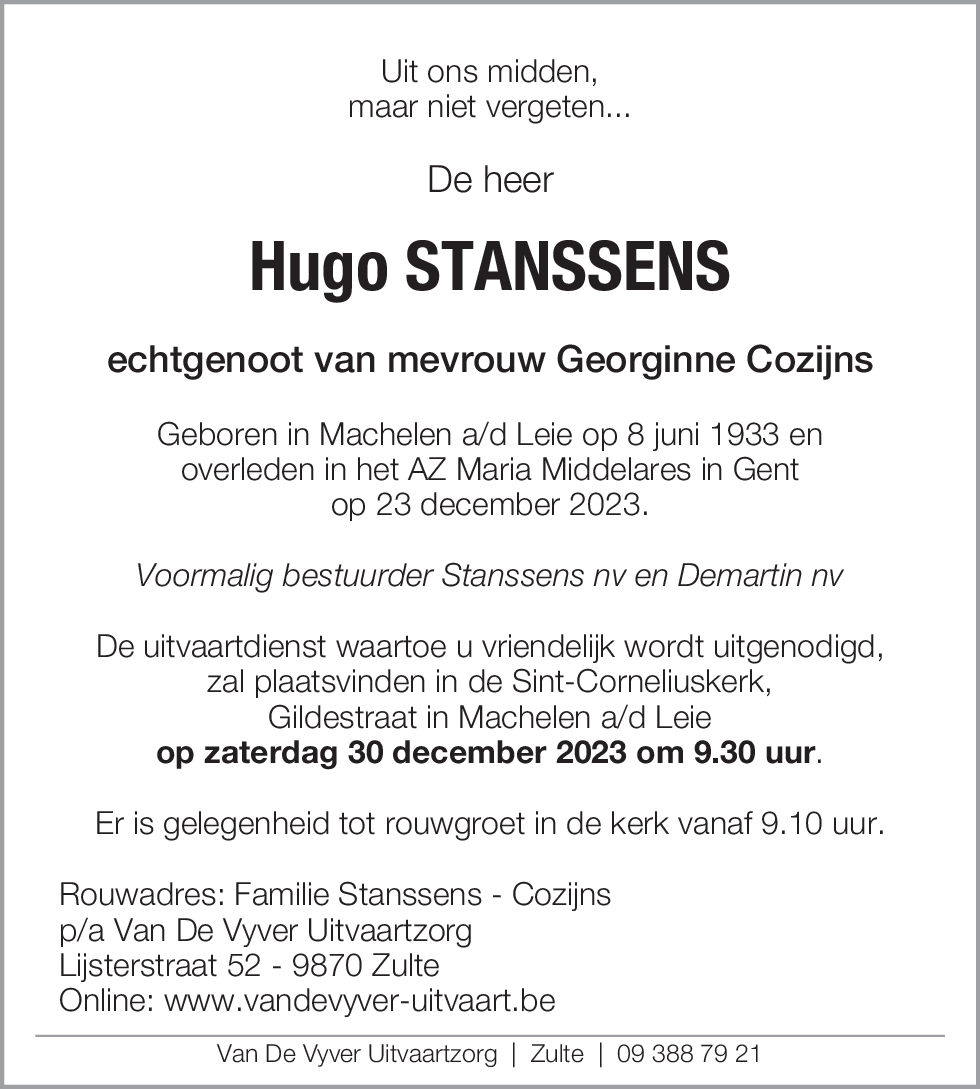 Hugo Stanssens