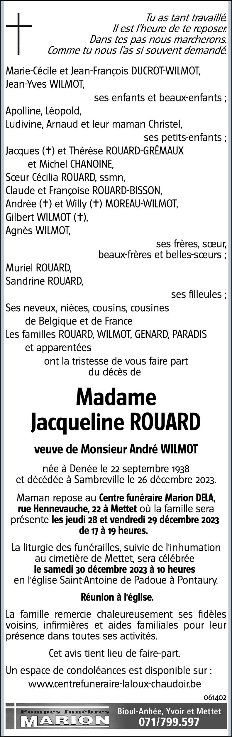 Jacqueline ROUARD