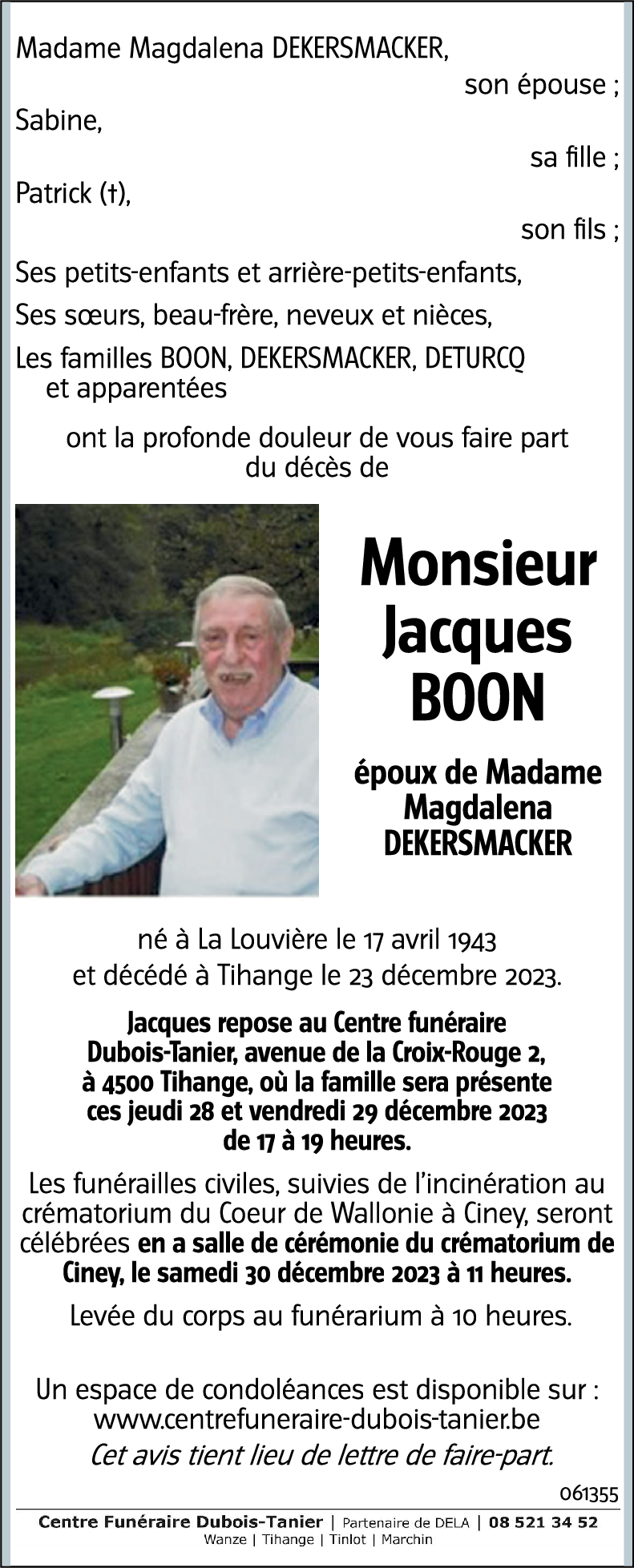 Jacques BOON