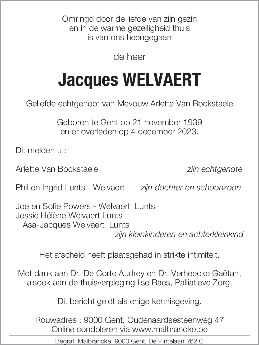 Jacques Welvaert