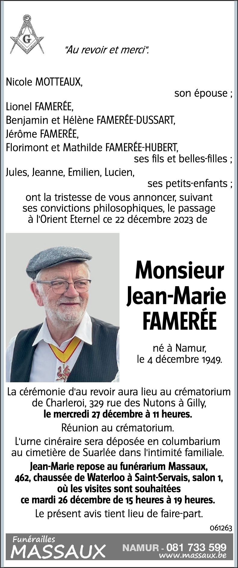 Jean-Marie FAMERÉE