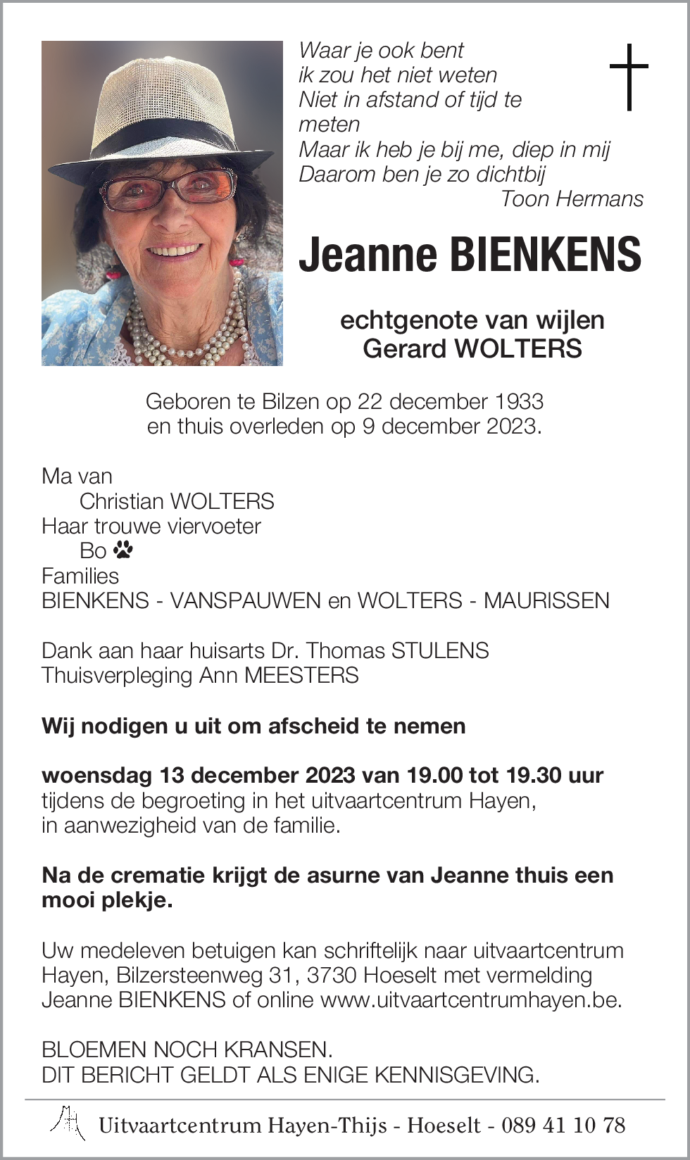 Jeanne BIENKENS