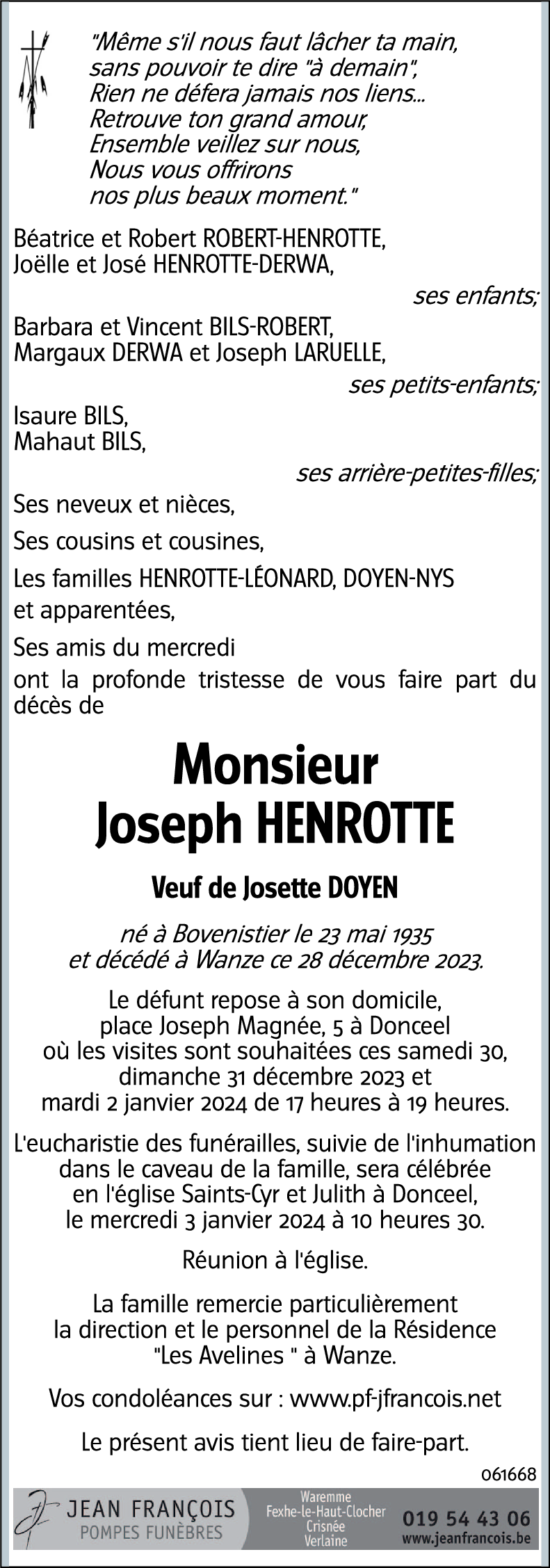 Joseph HENROTTE