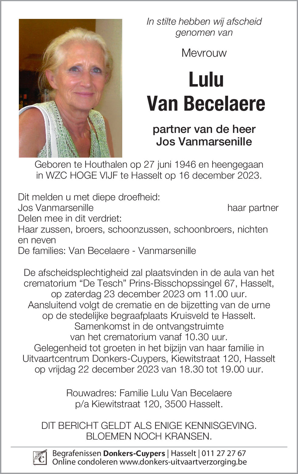 Lulu Van Becelaere