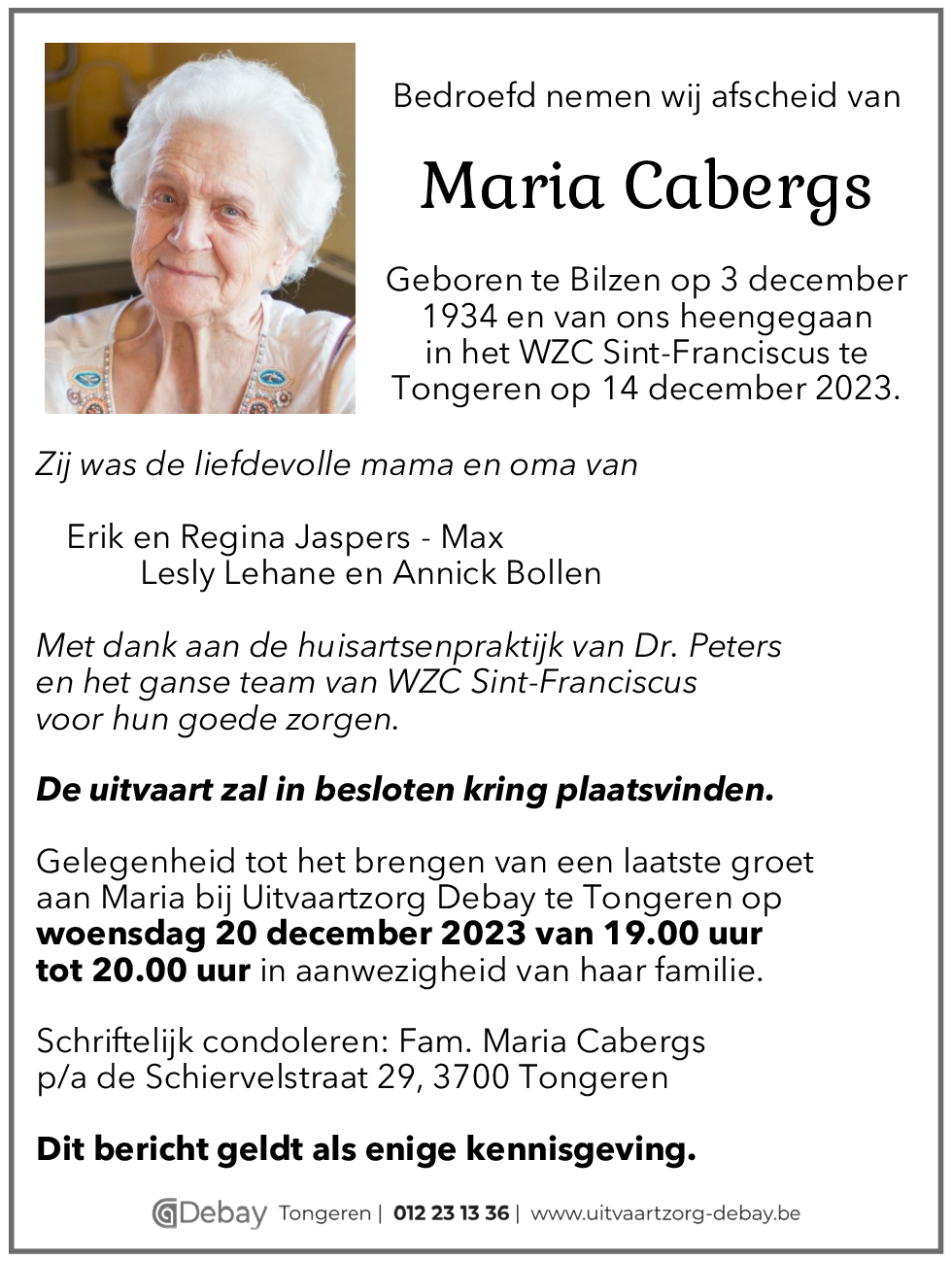 Maria Cabergs