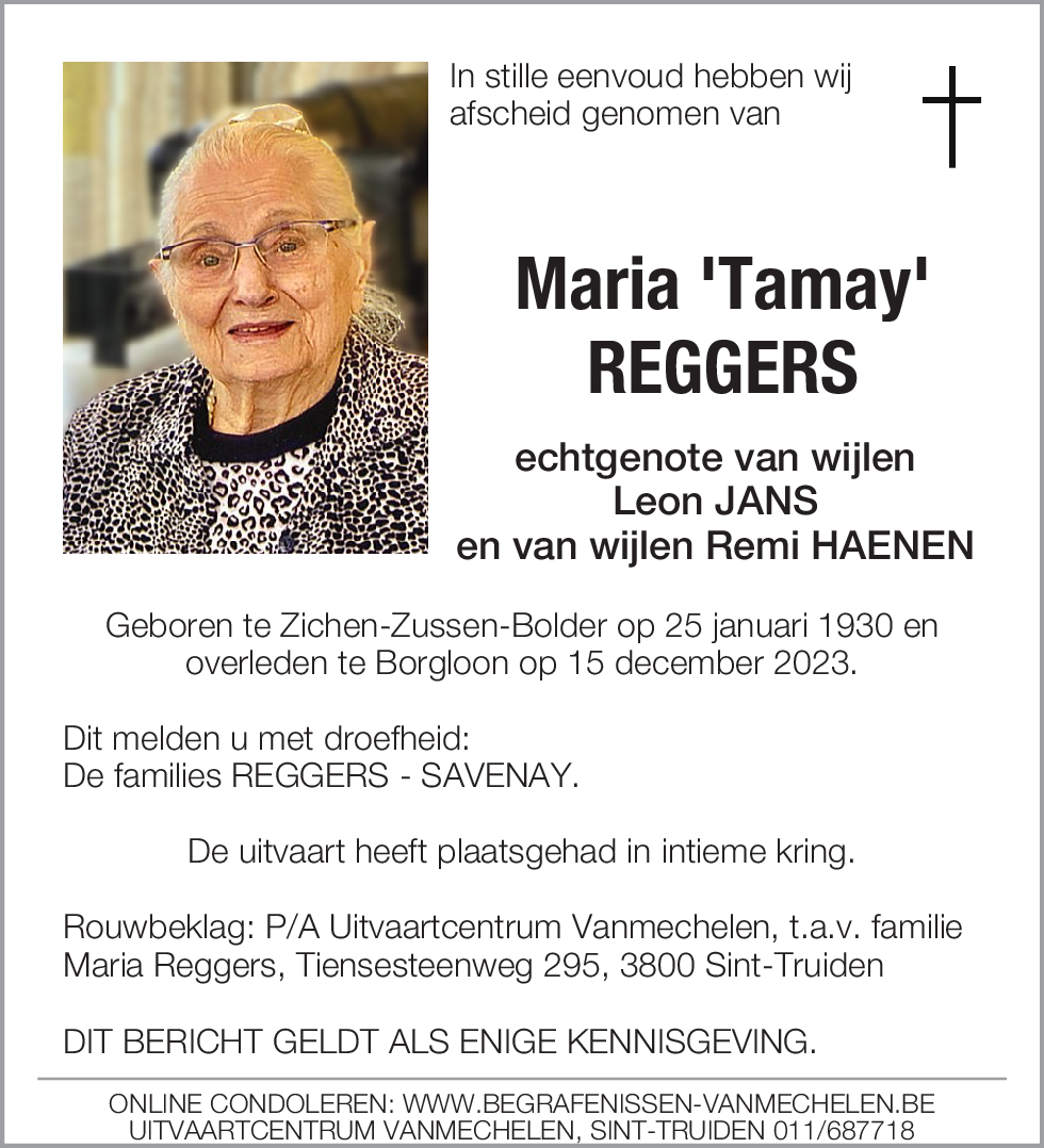 Maria 'Tamay' Reggers