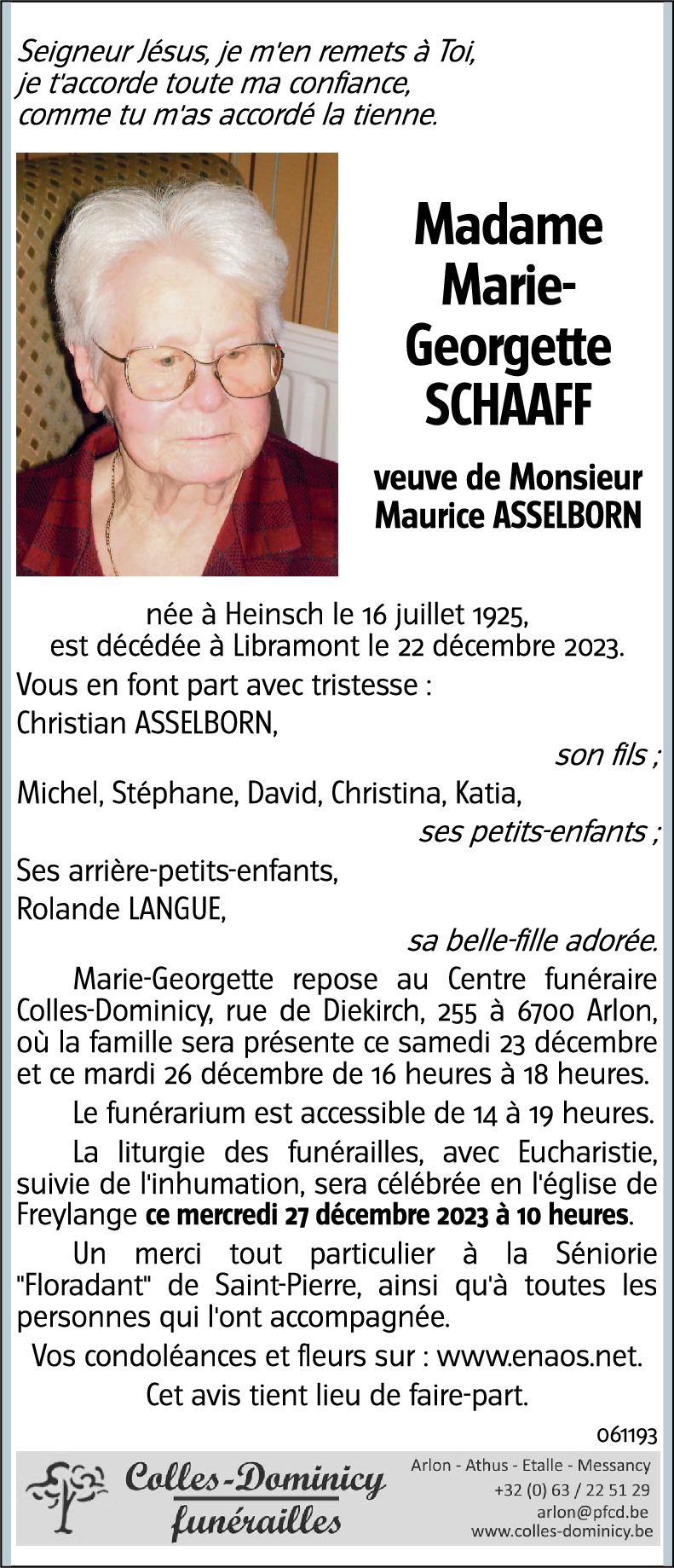 Marie-Georgette SCHAAFF