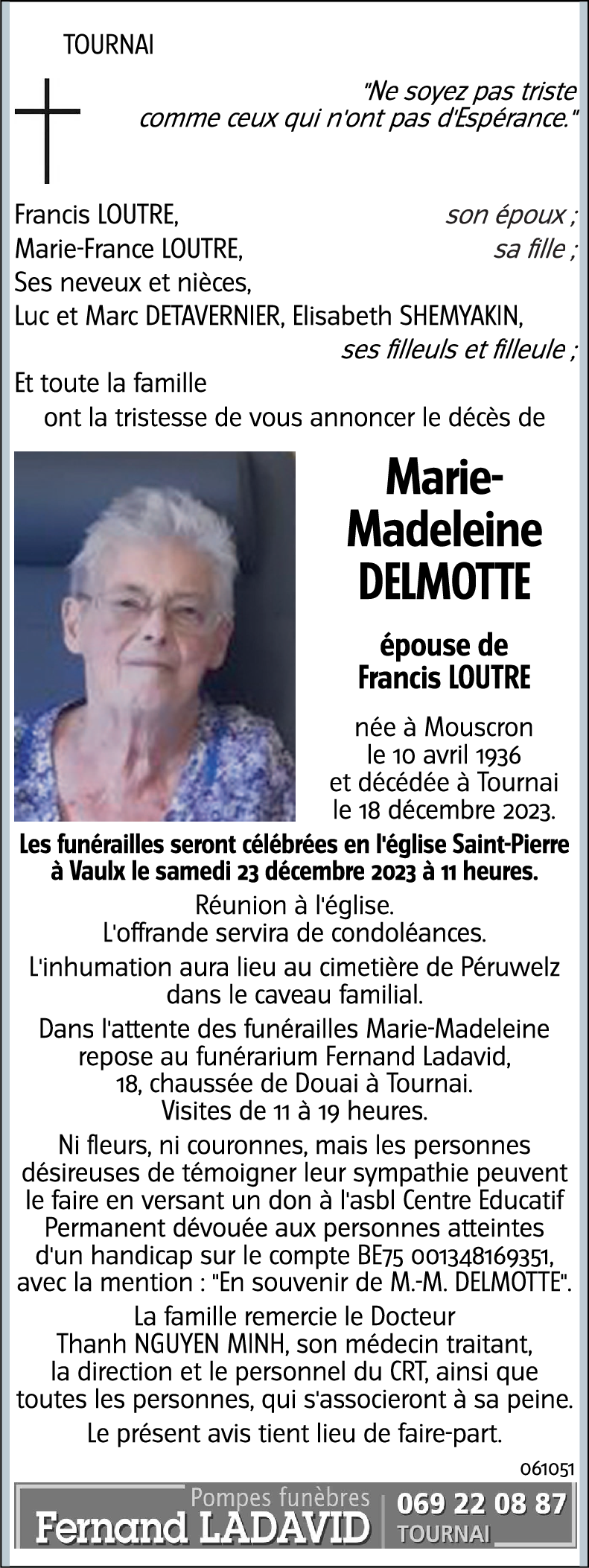 Marie-Madeleine DELMOTTE