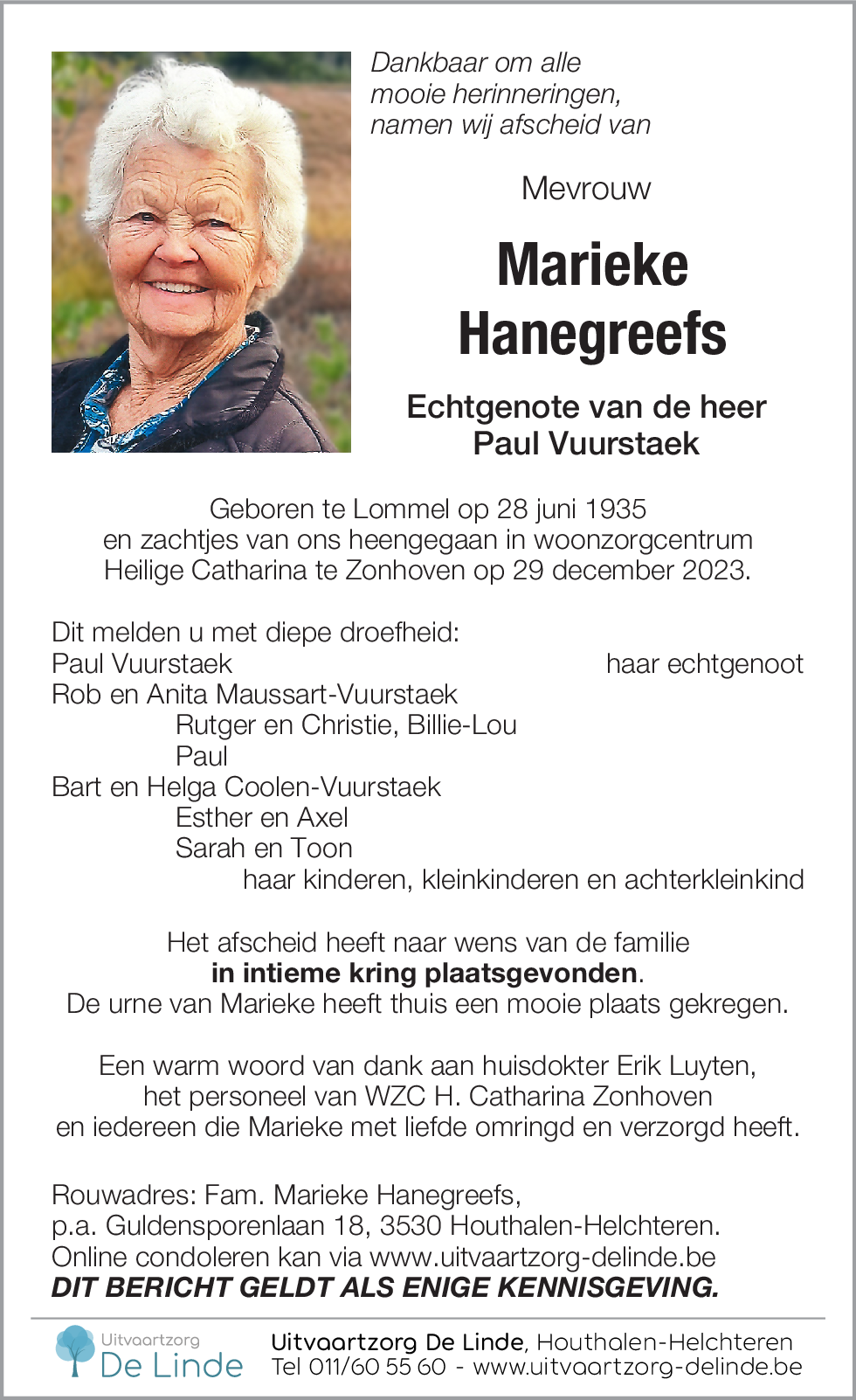 Marieke Hanegreefs