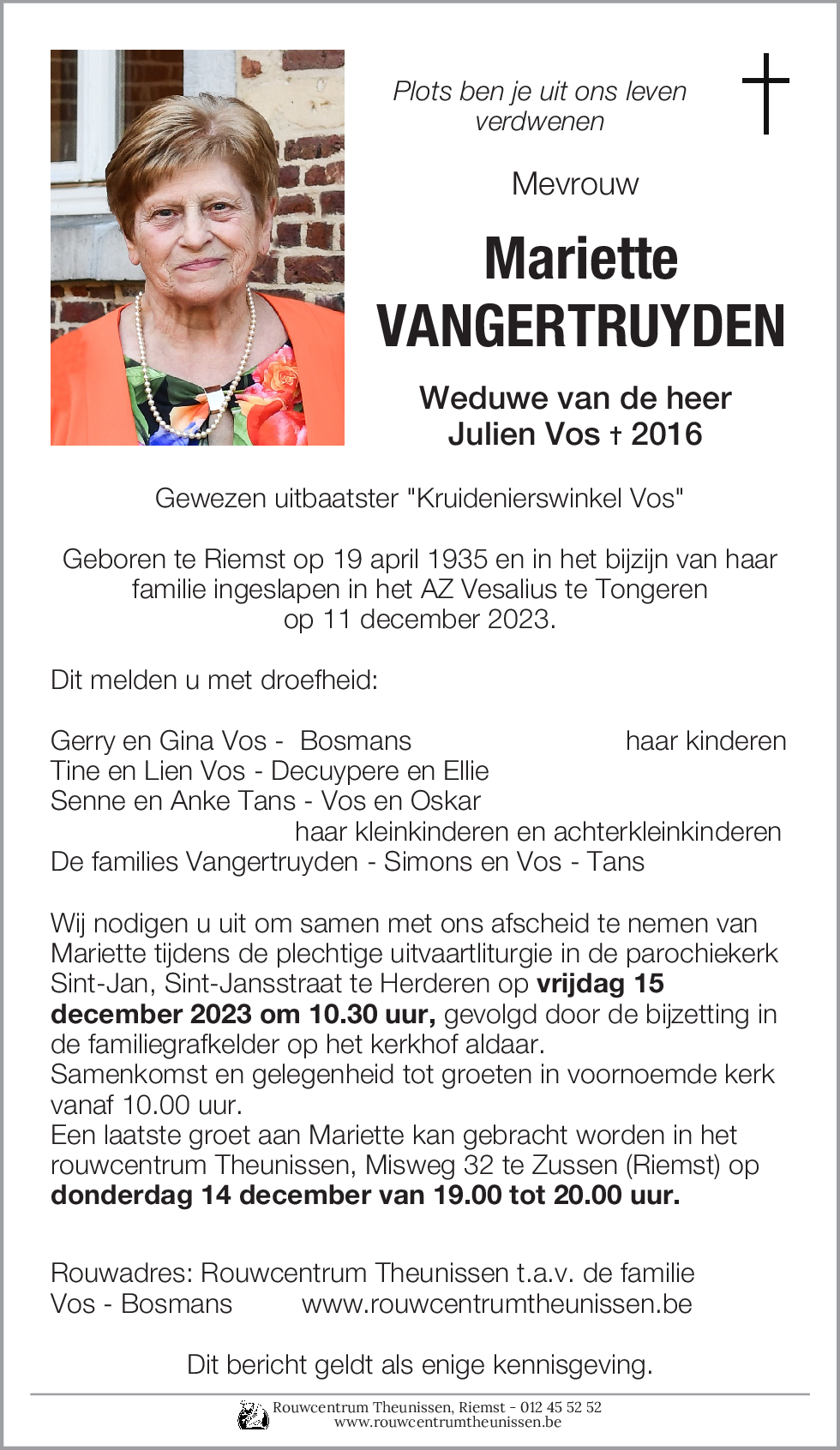 Mariette Vangertruyden