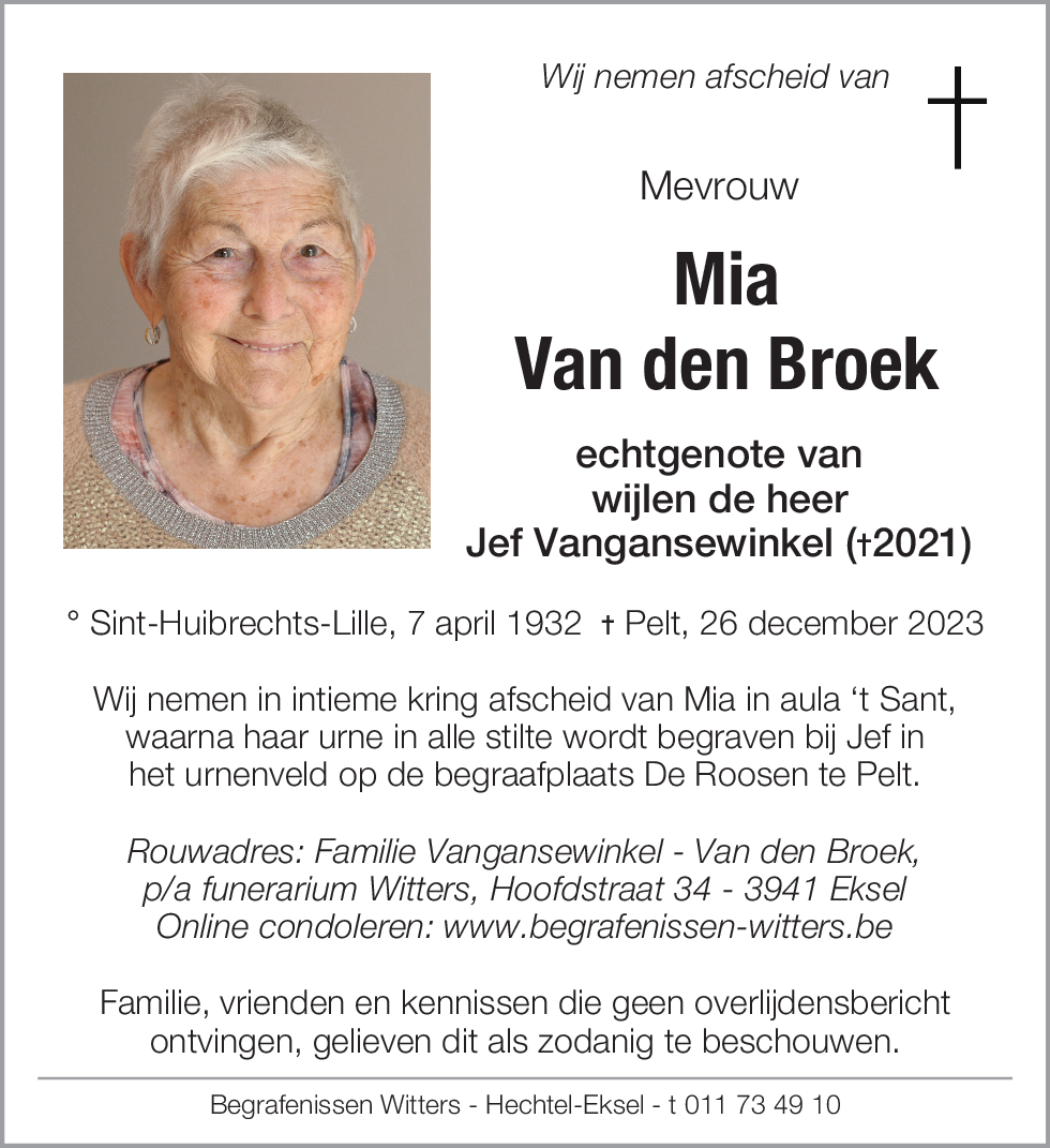 Mia Van den Broek