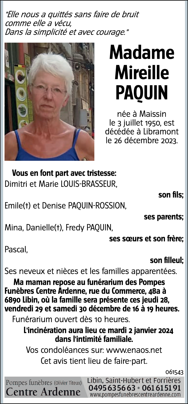 Mireille PAQUIN