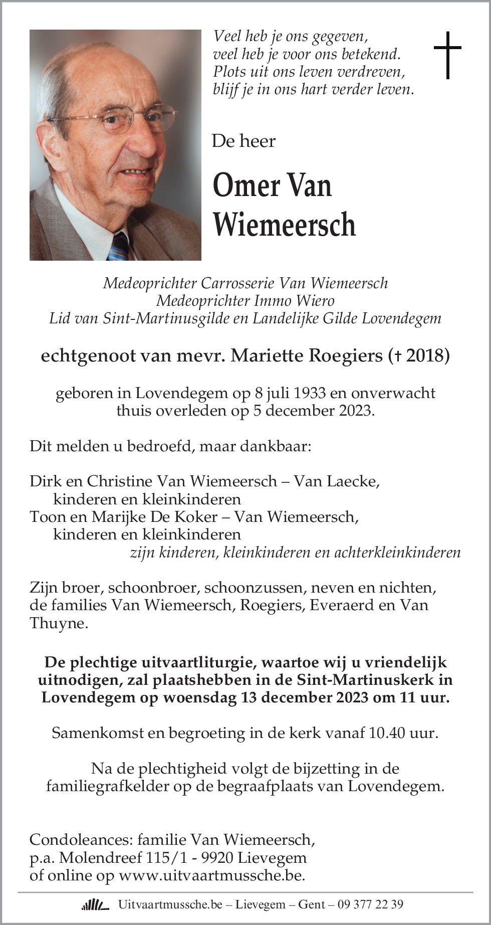 Omer Van Wiemeersch