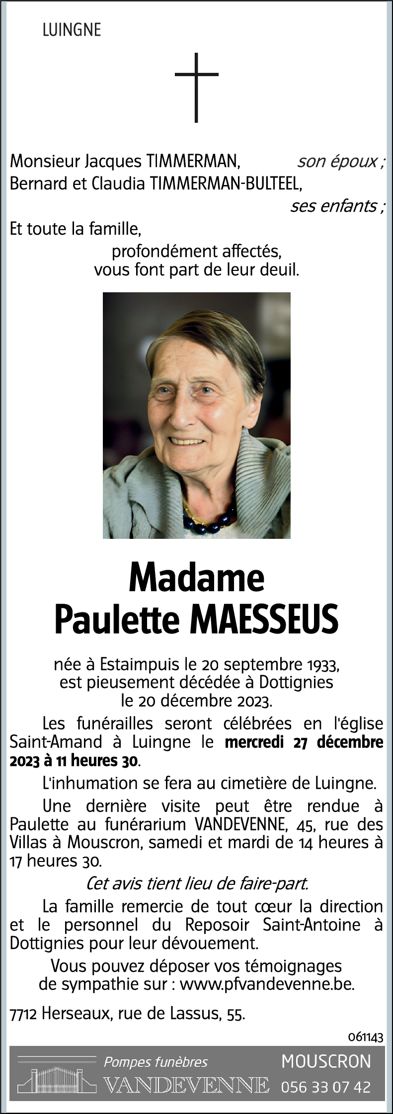 Paulette MAESSEUS