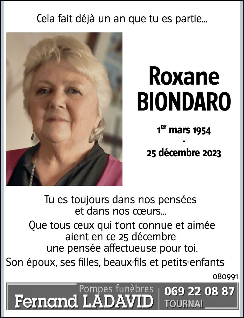 Roxane BIONDARO