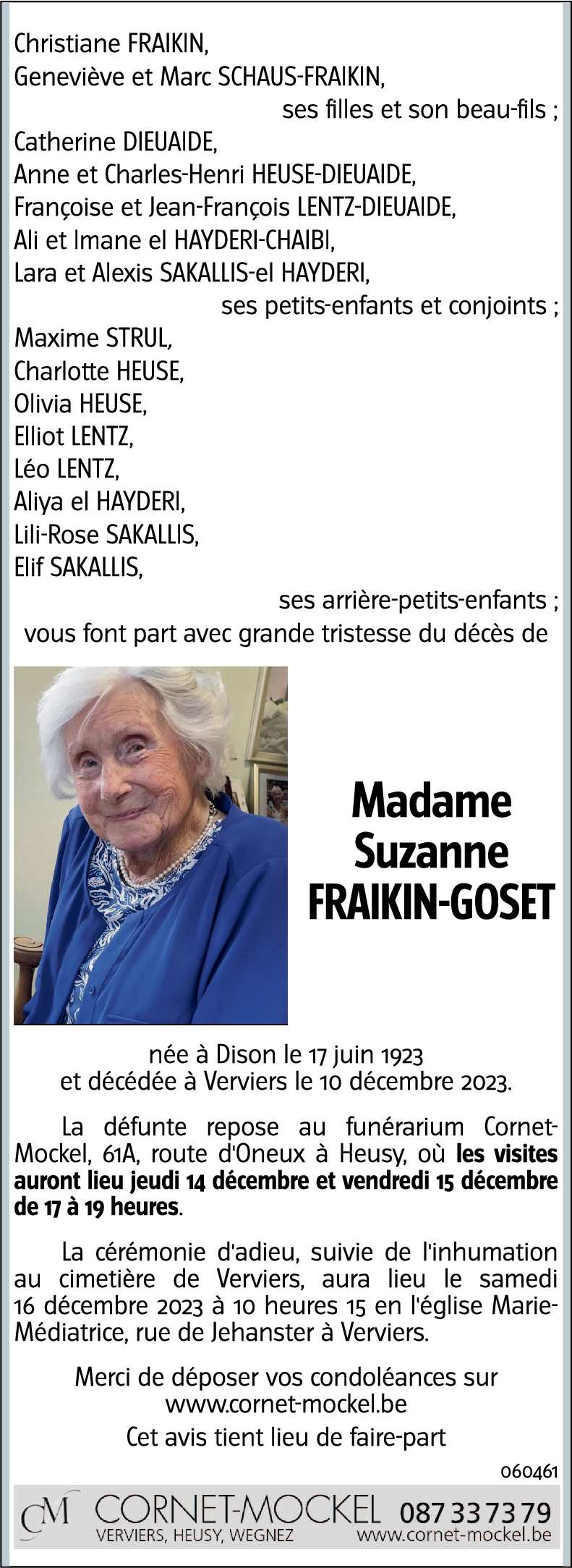 Suzanne FRAIKIN-GOSET