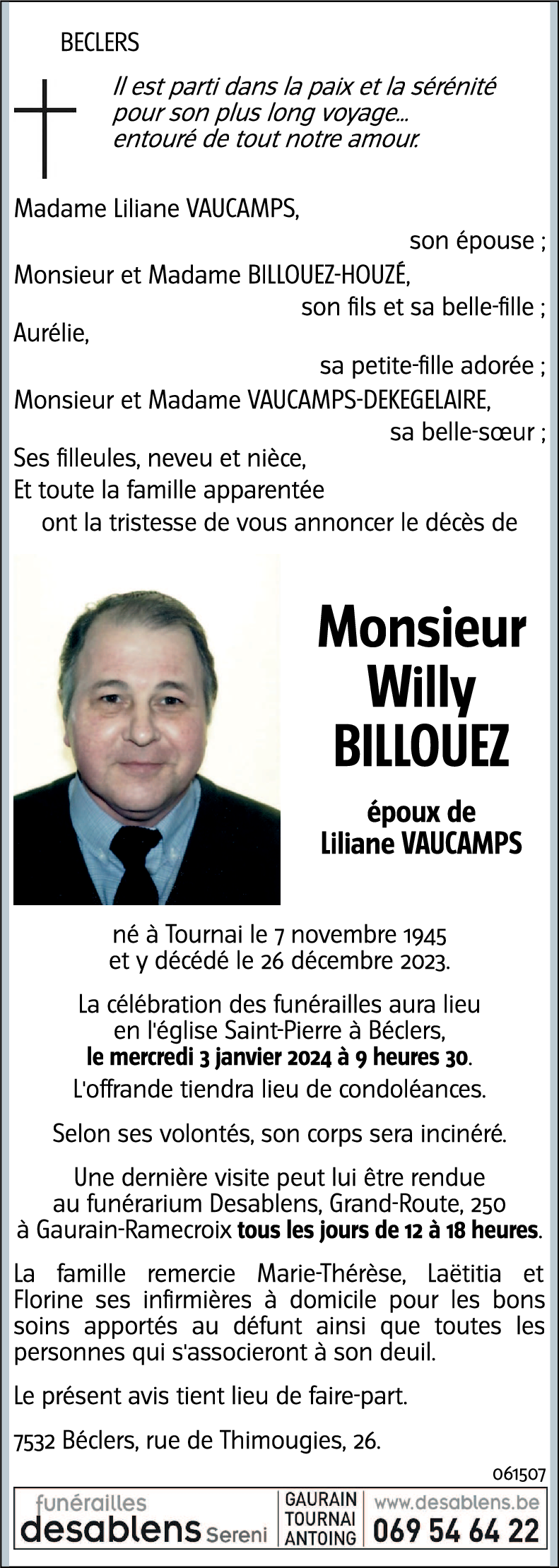 Willy BILLOUEZ