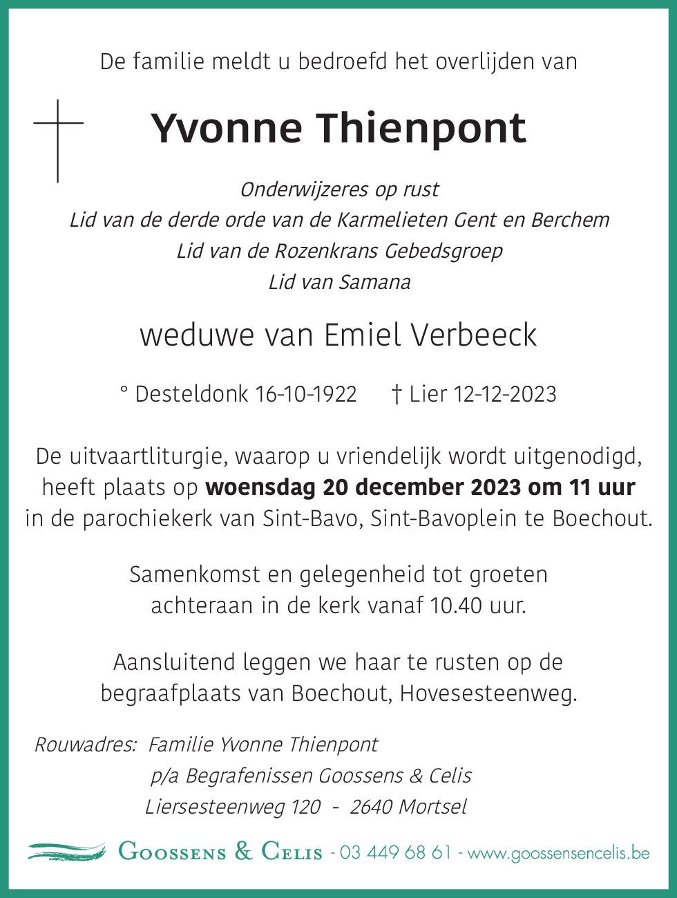 Yvonne Thienpont