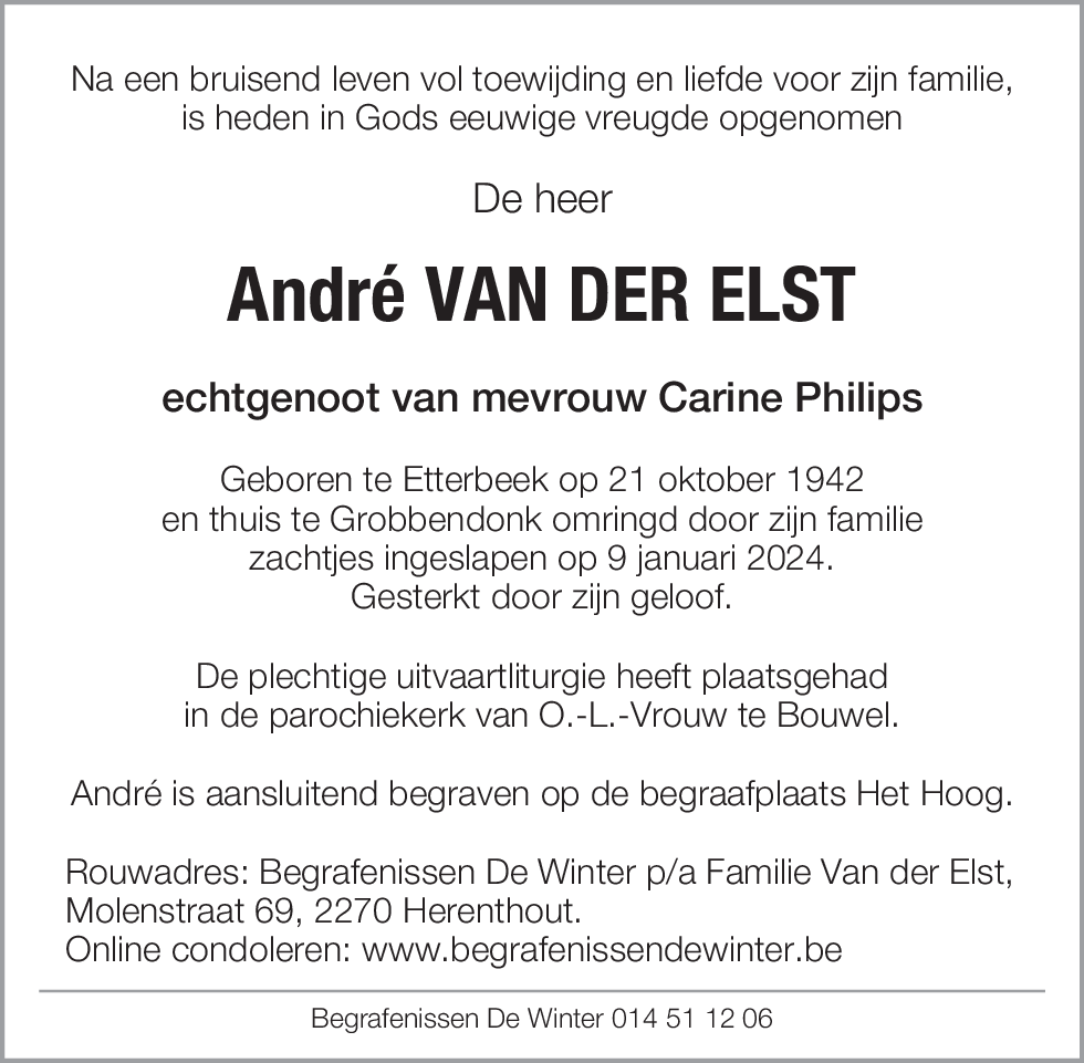 André Van der Elst