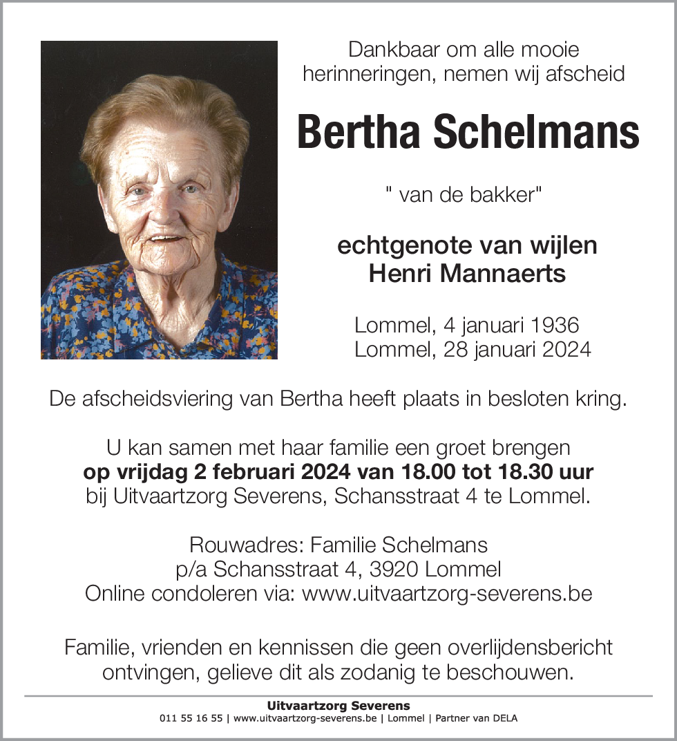 Bertha Schelmans