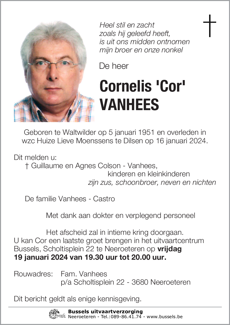 Cornelis 'Cor' VANHEES