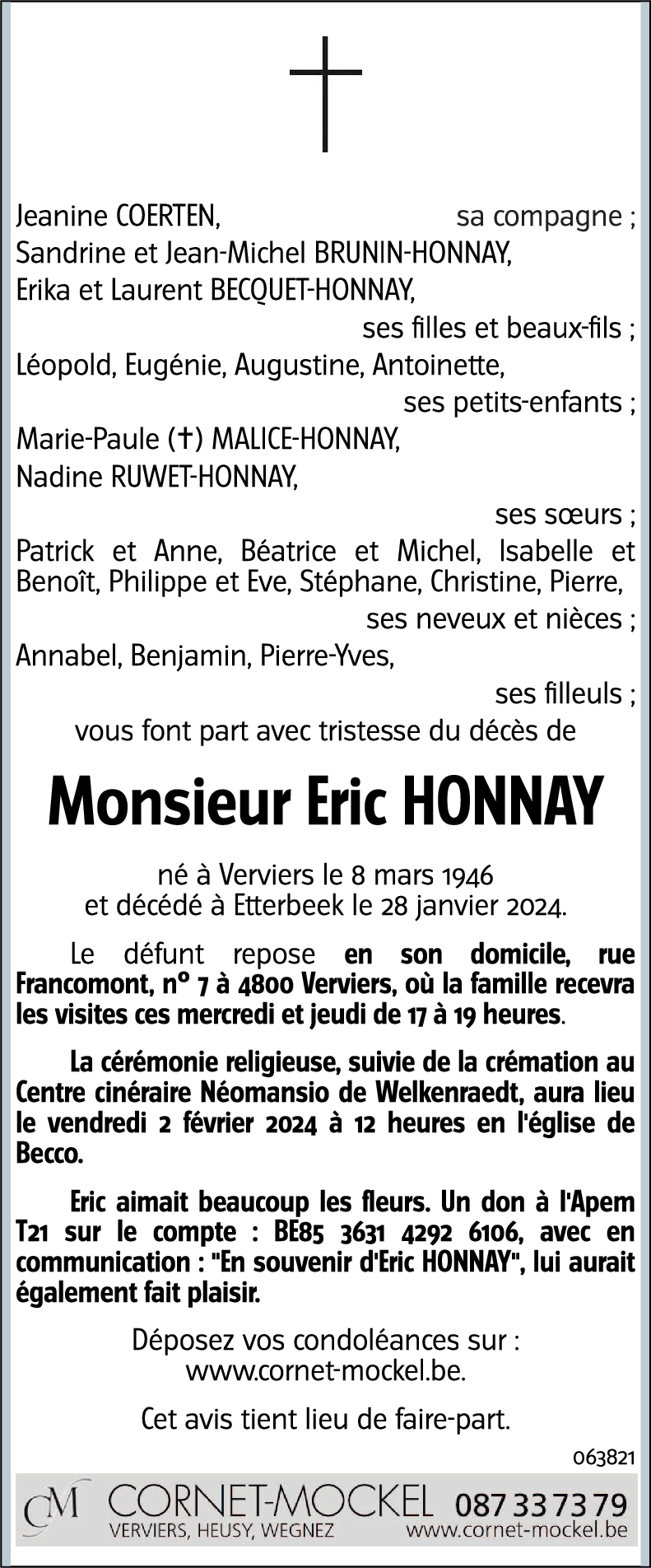 Eric HONNAY