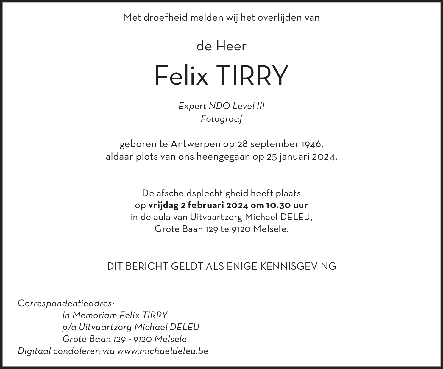 Felix Tirry