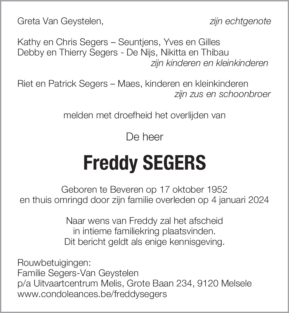 Freddy Segers