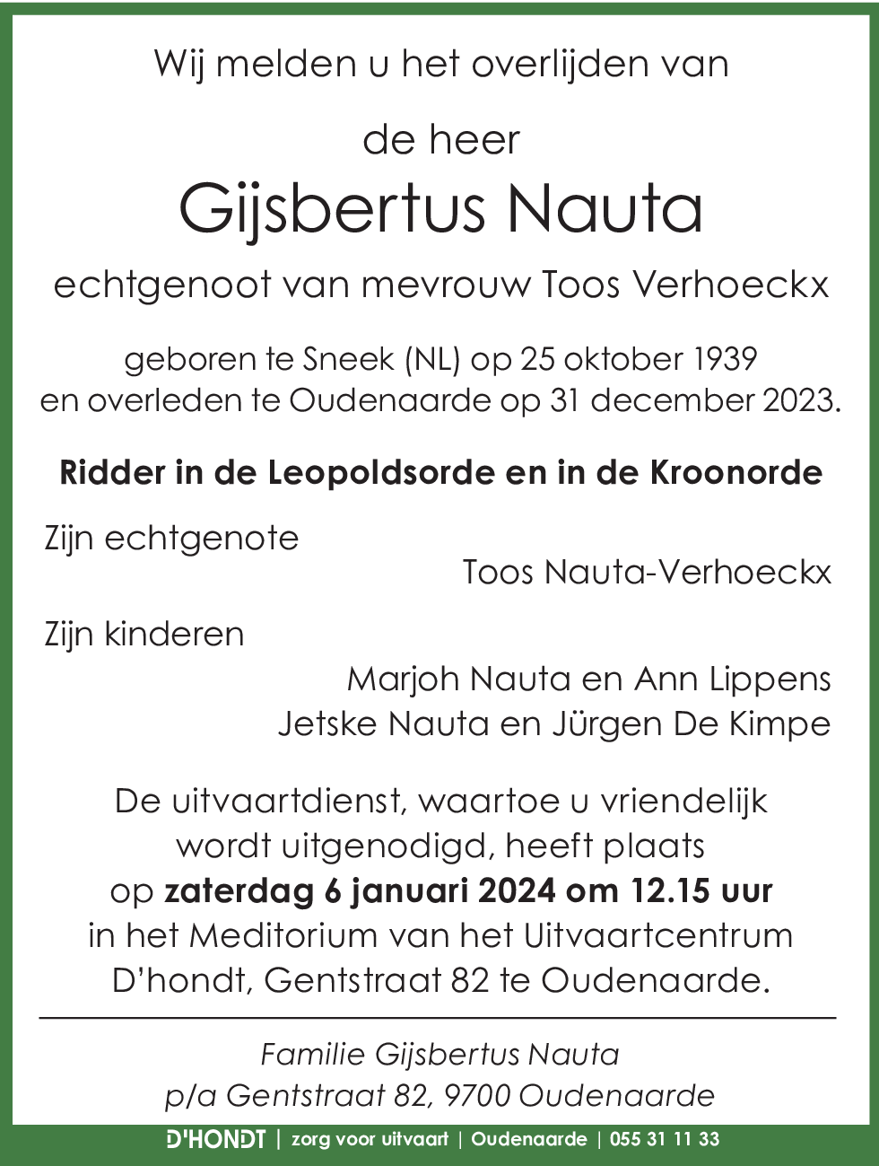 Gijsbertus Nauta