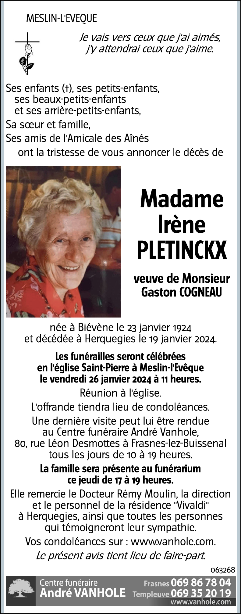 Irène PLETINCKX