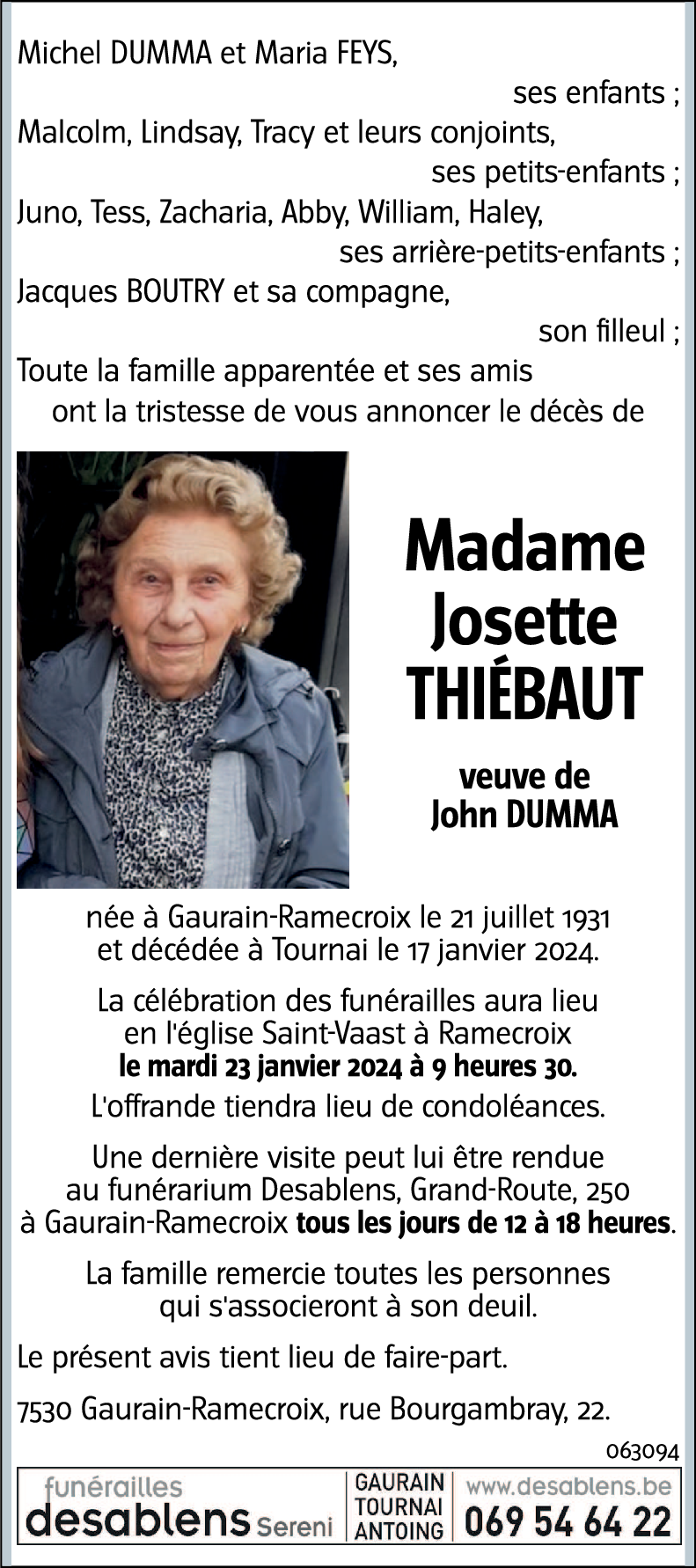 Josette Thiebaut