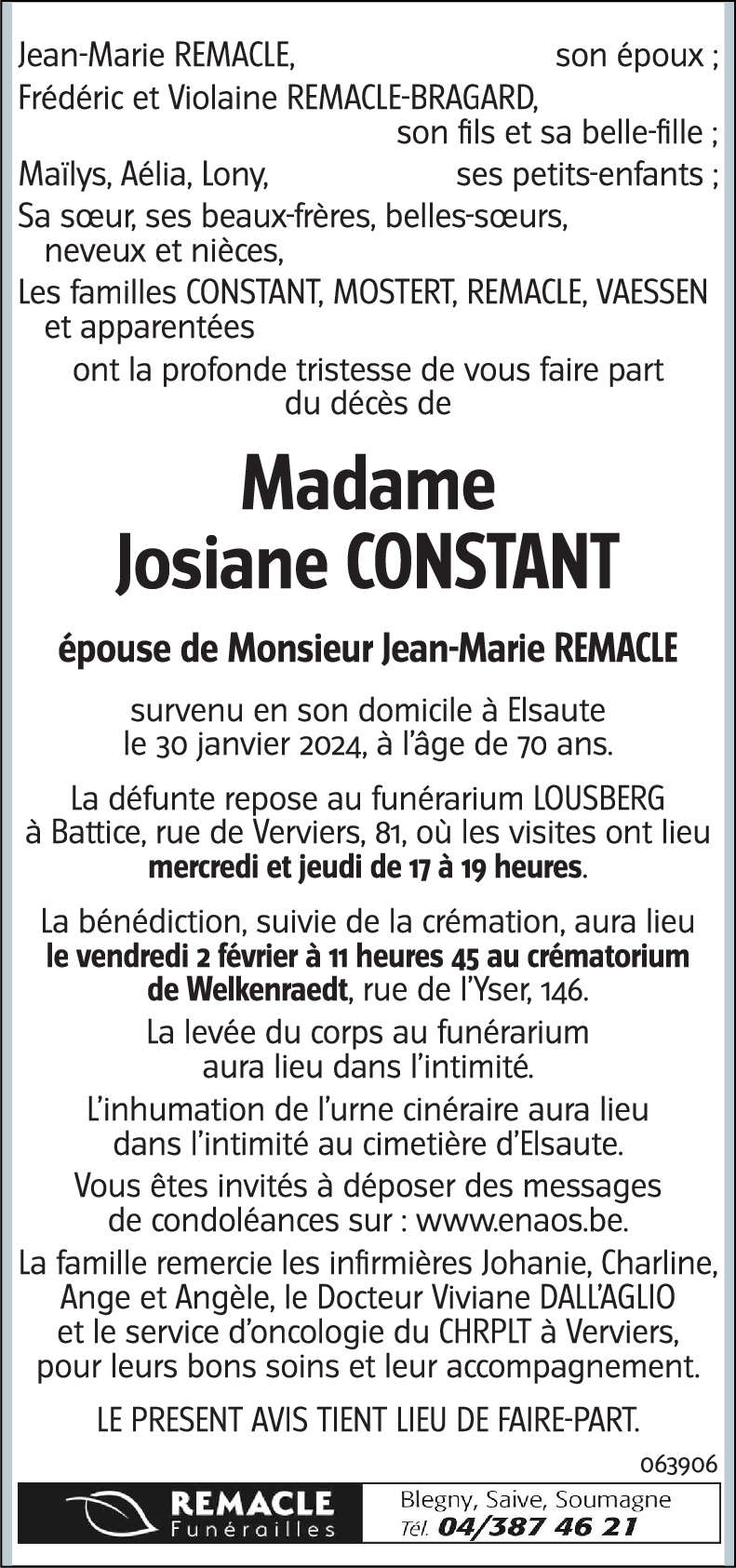 Josiane CONSTANT