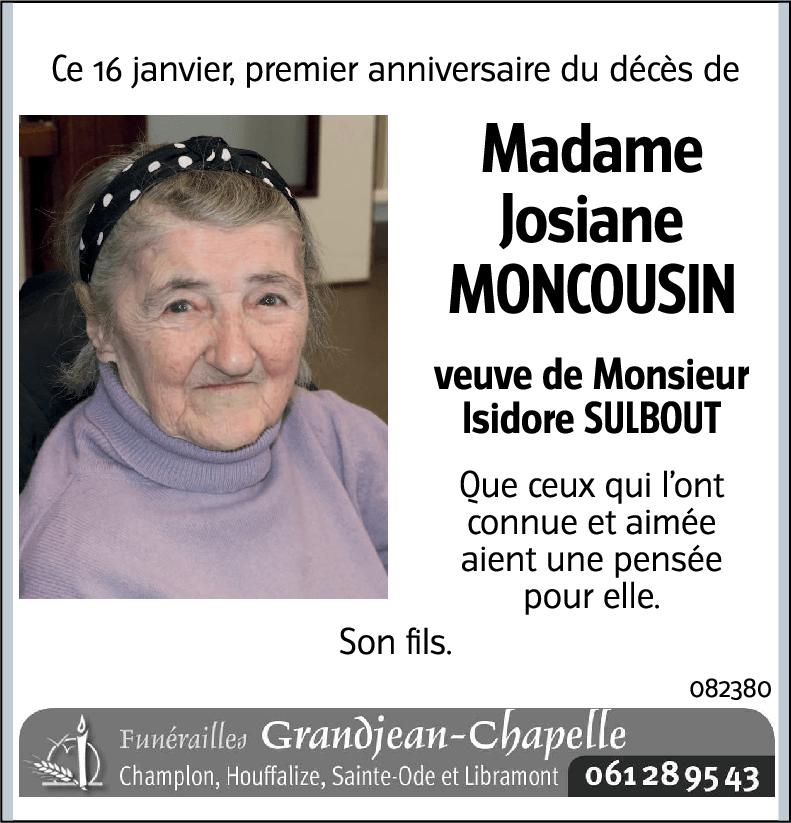 Josiane MONCOUSIN