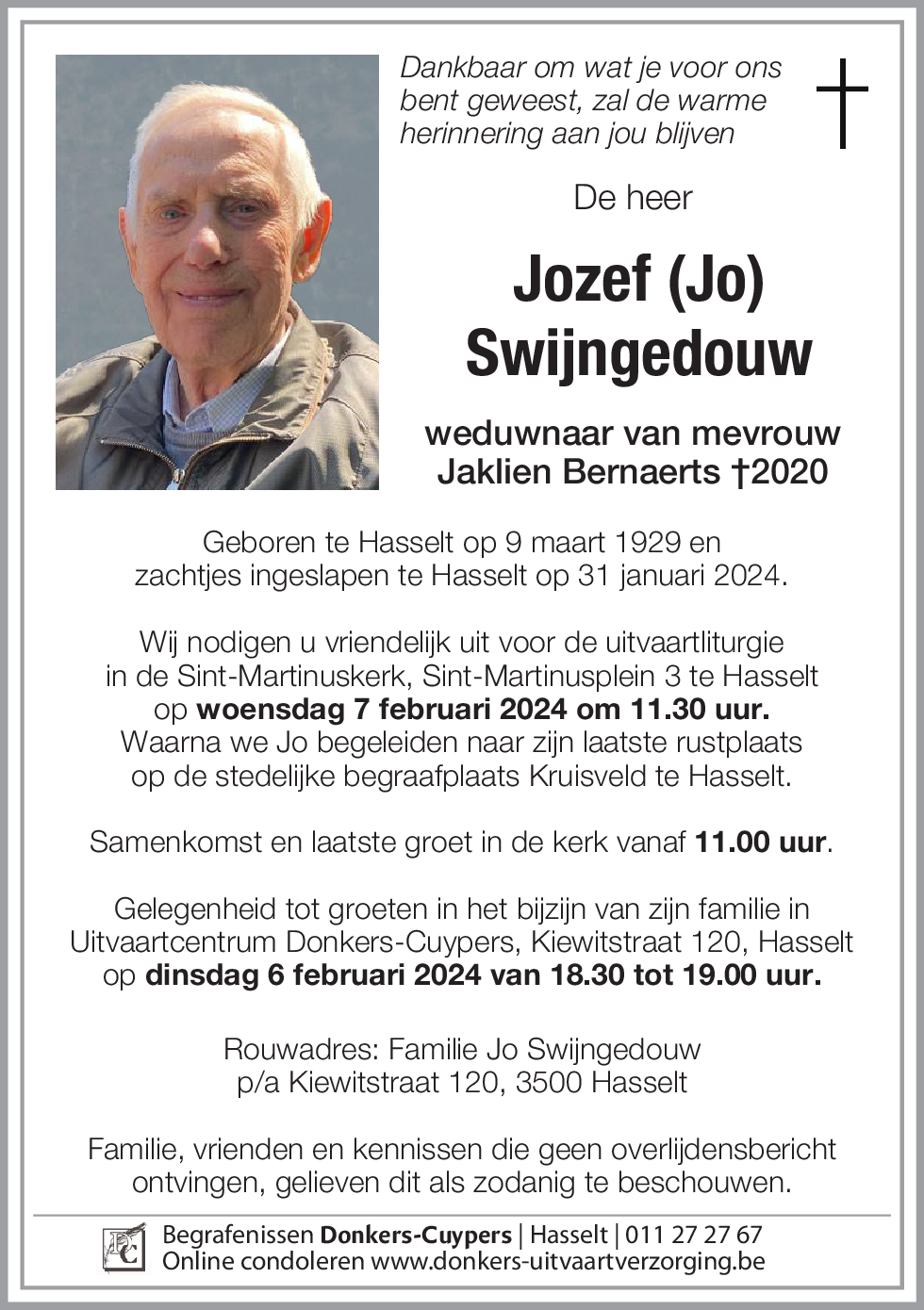 Jozef (Jo) Swijngedouw