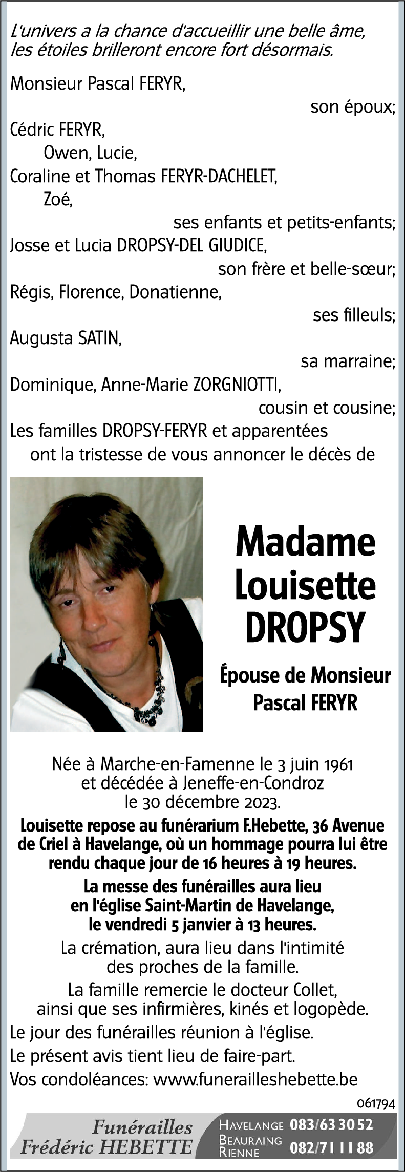 Louisette DROPSY