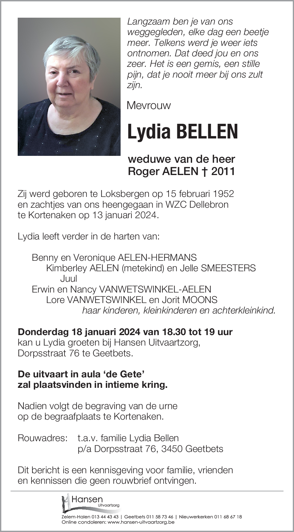 Lydia BELLEN