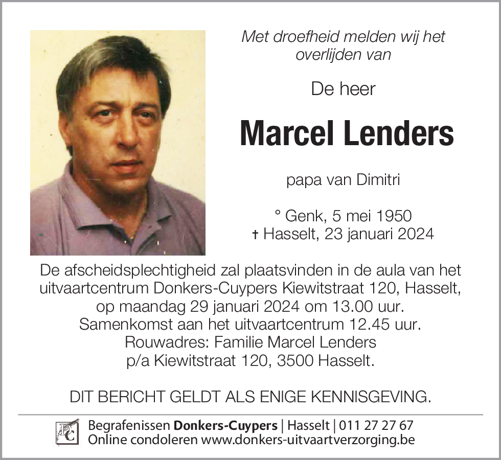 Marcel Lenders