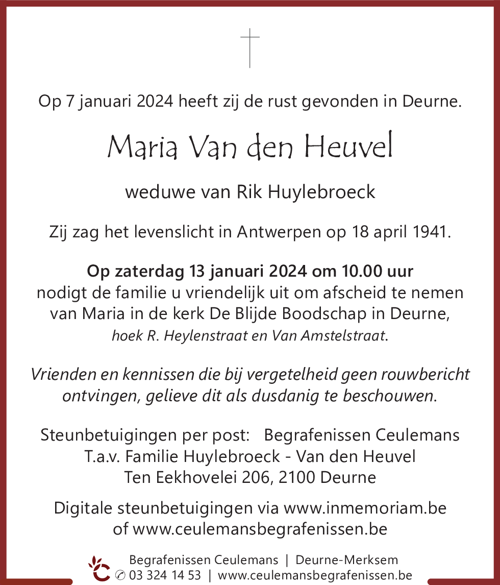 Maria Van den Heuvel