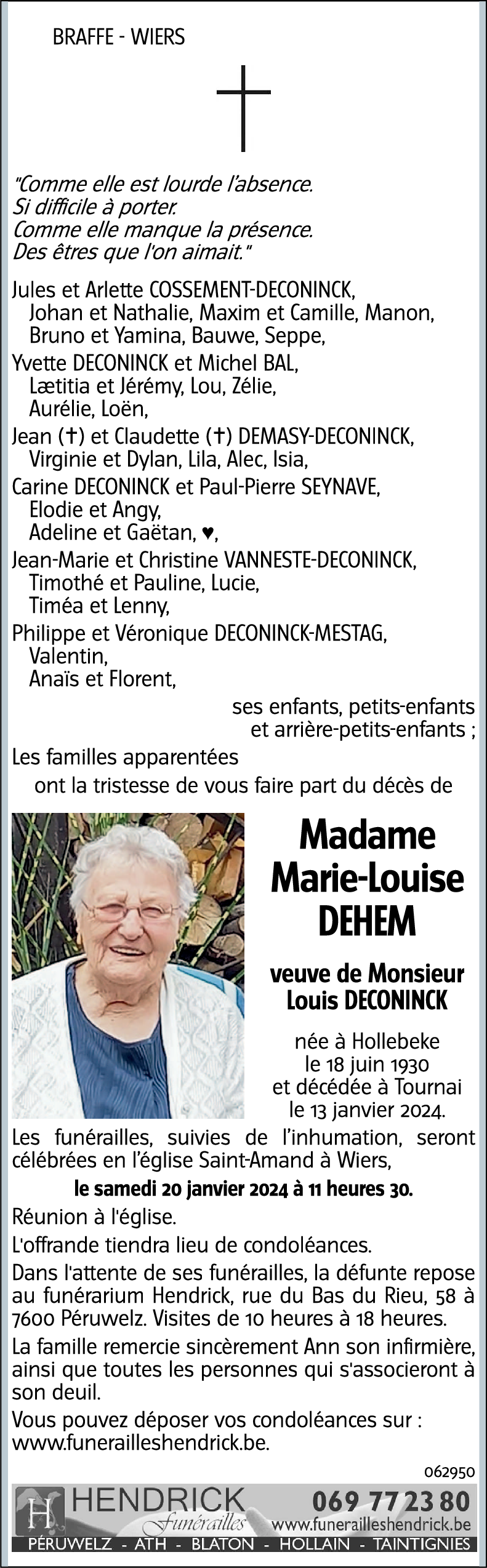 Marie-Louise DEHEM