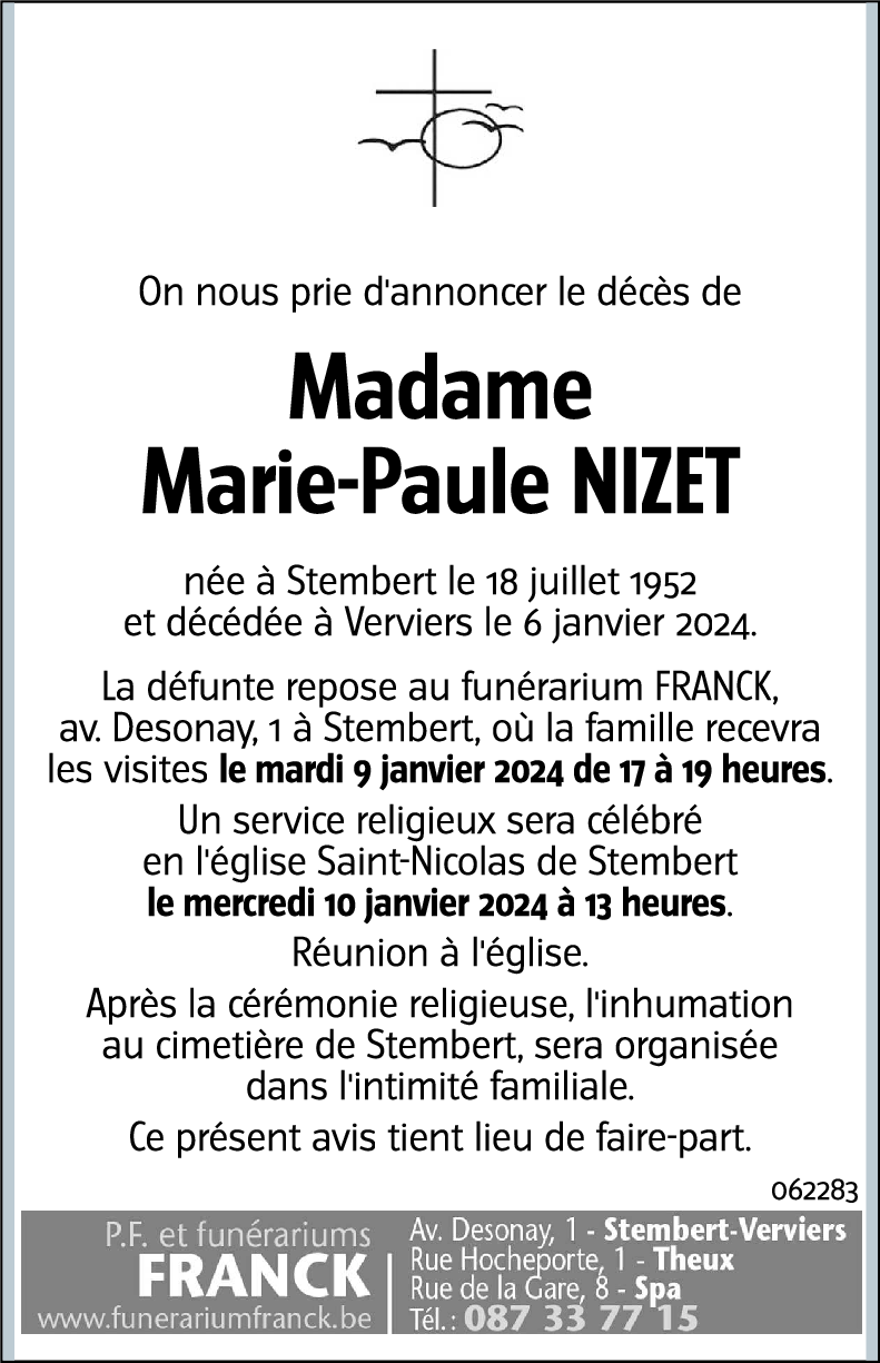 Marie-Paule NIZET