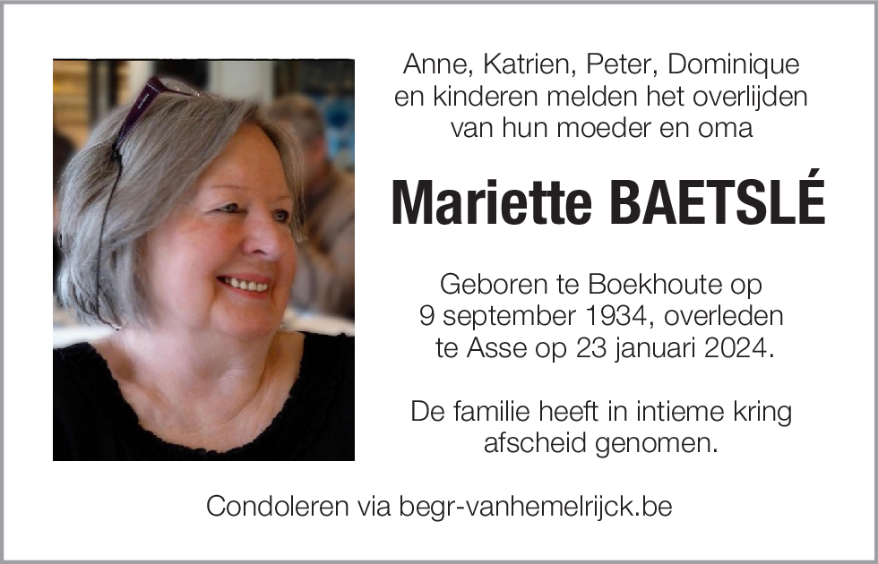 Mariette Baetslé