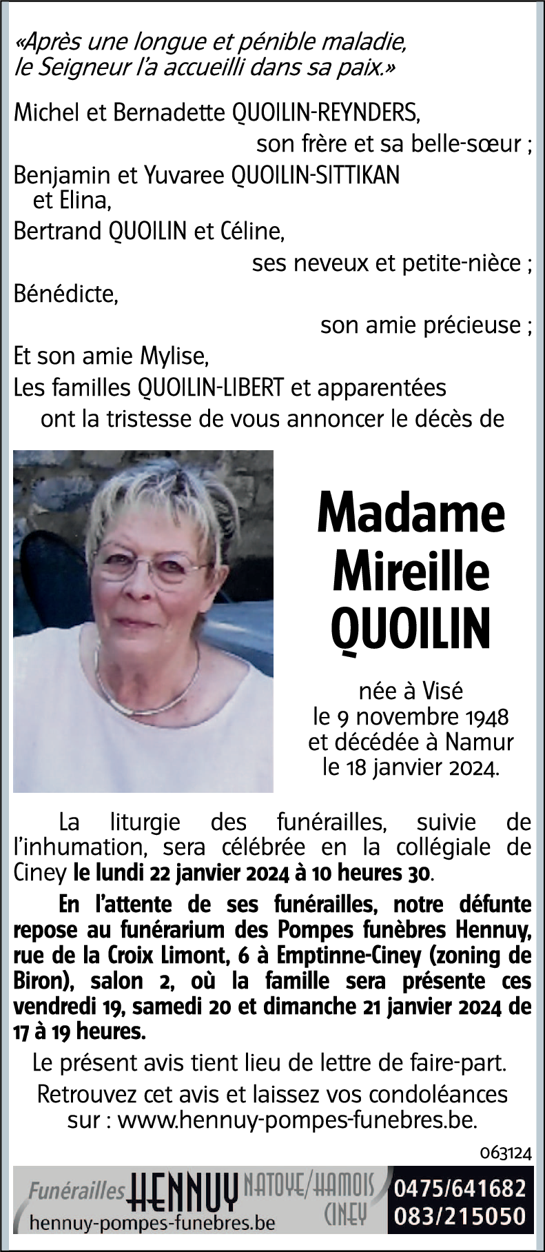 Mireille QUOILIN