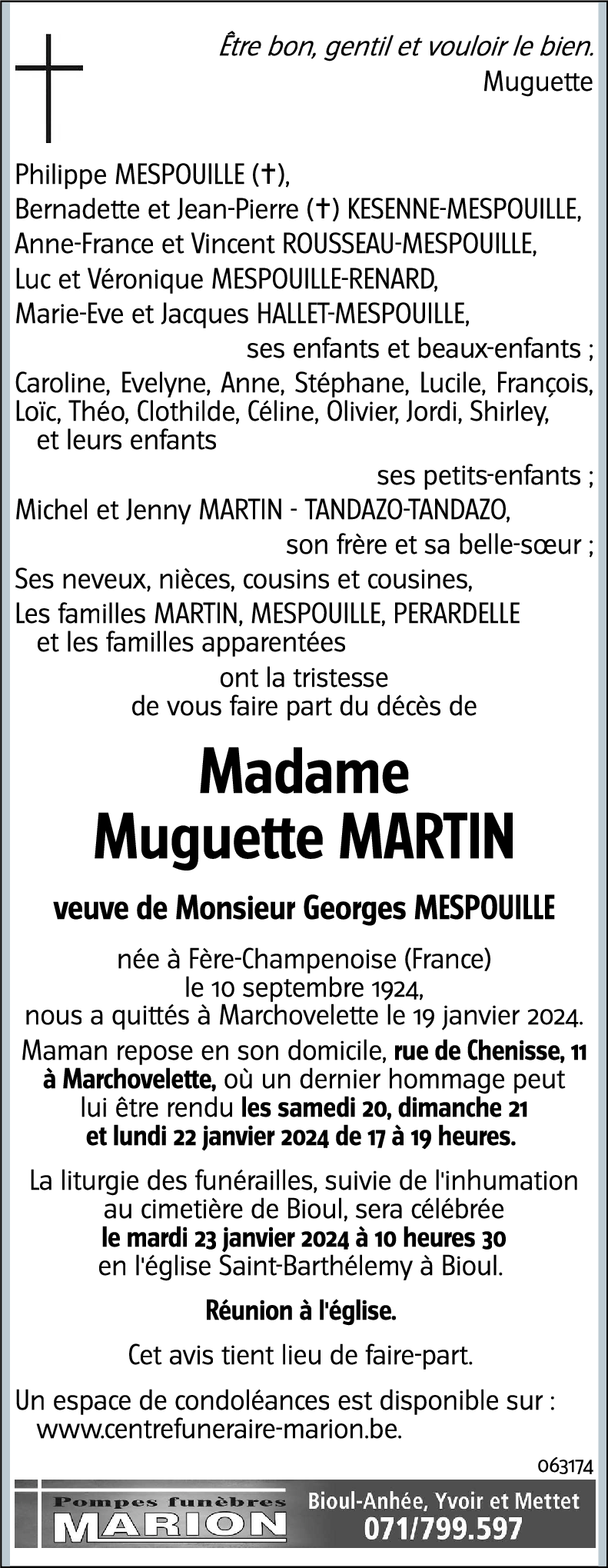 Muguette MARTIN