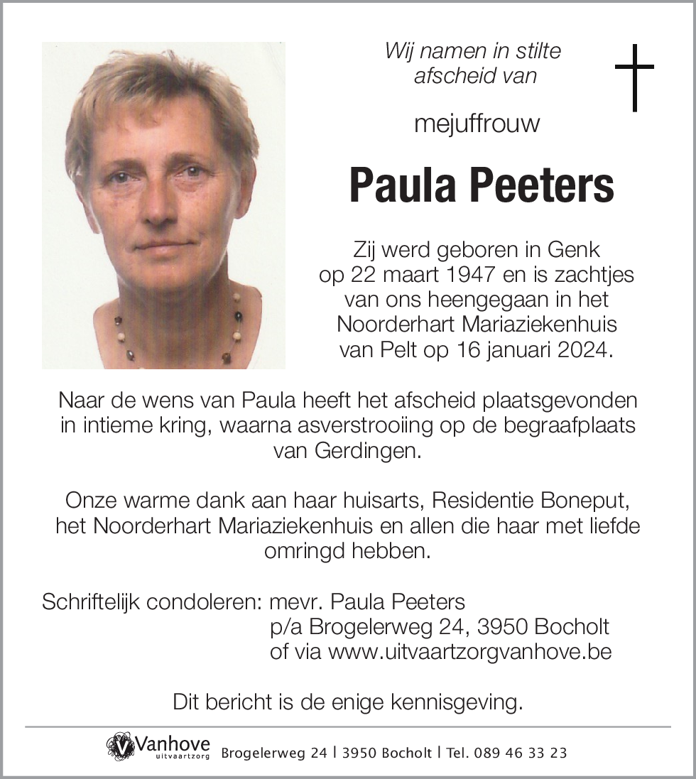 Paula Peeters