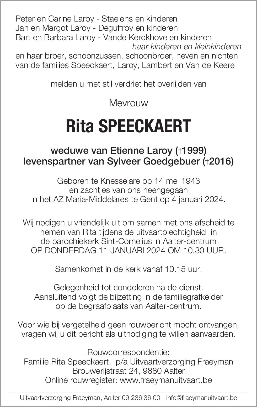 Rita Speeckaert