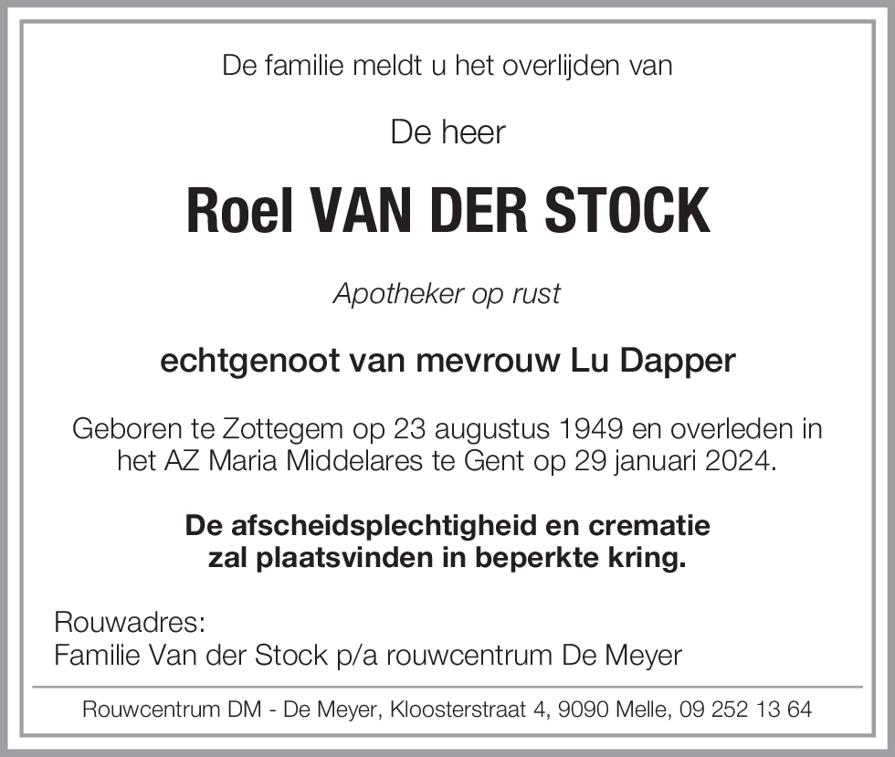 Roel Van der Stock