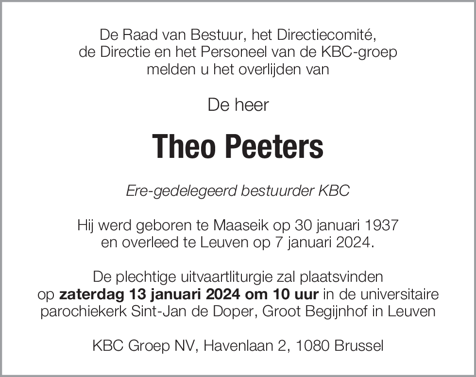 Theo PEETERS