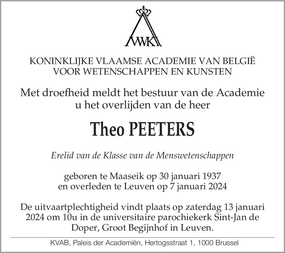 Theo PEETERS